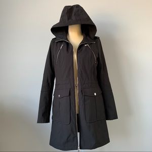 BCBGeneration Black Hooded Softshell Jacket Small